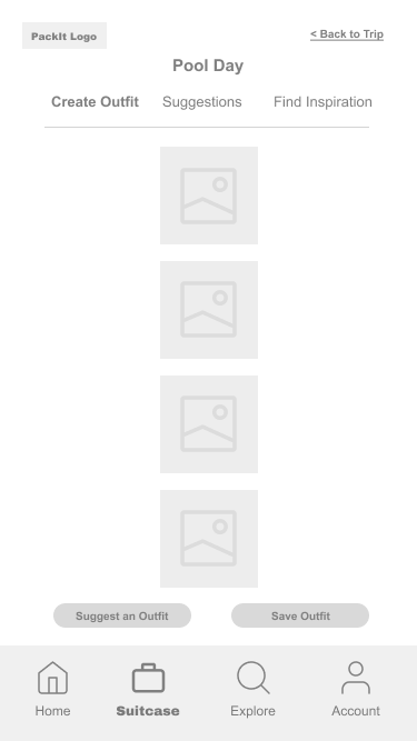 User selects one to save to their bag