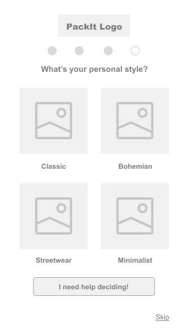 Step 3: Understand user's style so app can give users new outfit suggestions.